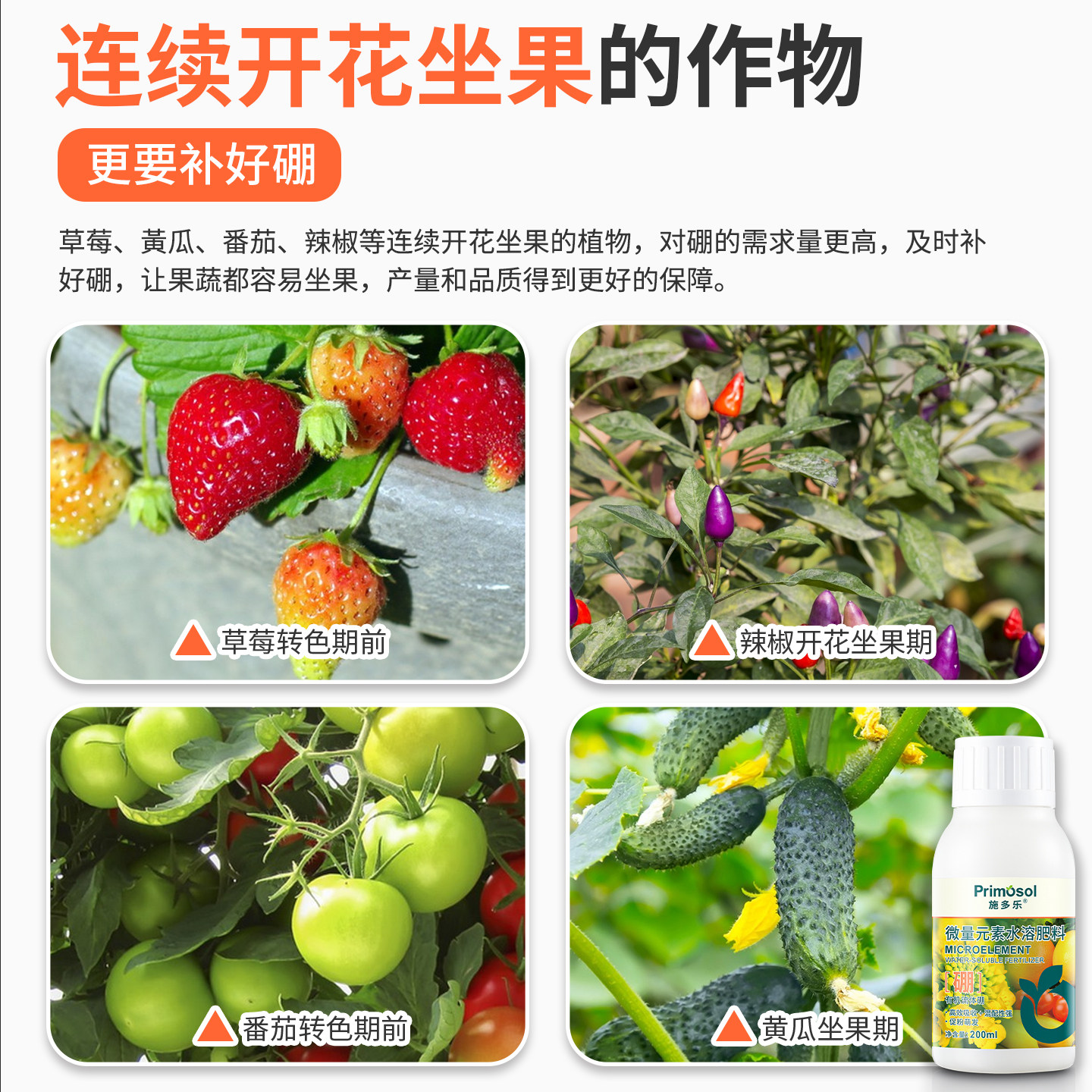 施多乐有机流体硼肥瓜果蔬菜促授粉液体硼保花保果微量元素水溶肥,淘宝优惠券,粉丝福利购,淘宝优惠卷