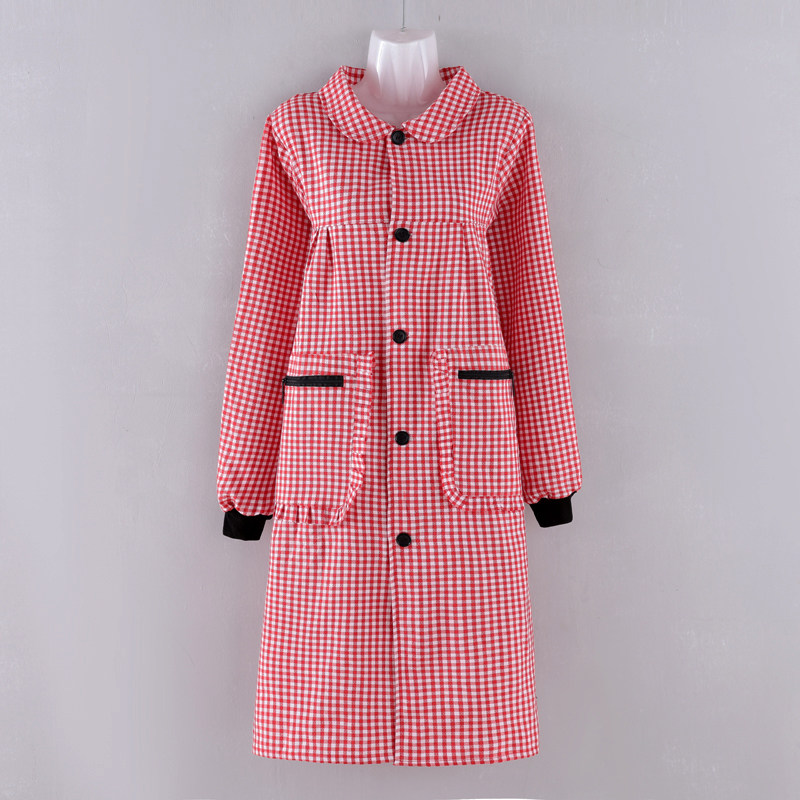 加长正穿罩衣女新款加长棉布长袖围裙透气耐磨厨房做饭干活工作服,淘宝优惠券,粉丝福利购,淘宝优惠卷