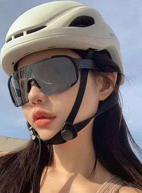 未来感方形连体墨镜男女潮户外