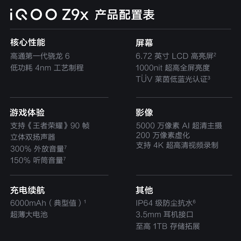 vivo iQOO Z9x新款5G游戏手机官方正品 iqooz9x iqooz8x手机 iqooz9 iqooz7x 爱酷 iqooz7 icoo iqqo lqoo - 图0