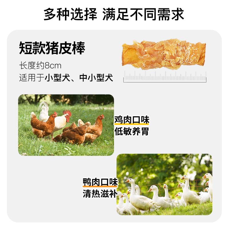 小胖爪磨牙棒狗狗零食鸡肉鸭肉卷猪皮洁齿骨宠物耐咬中小型犬幼犬-图2