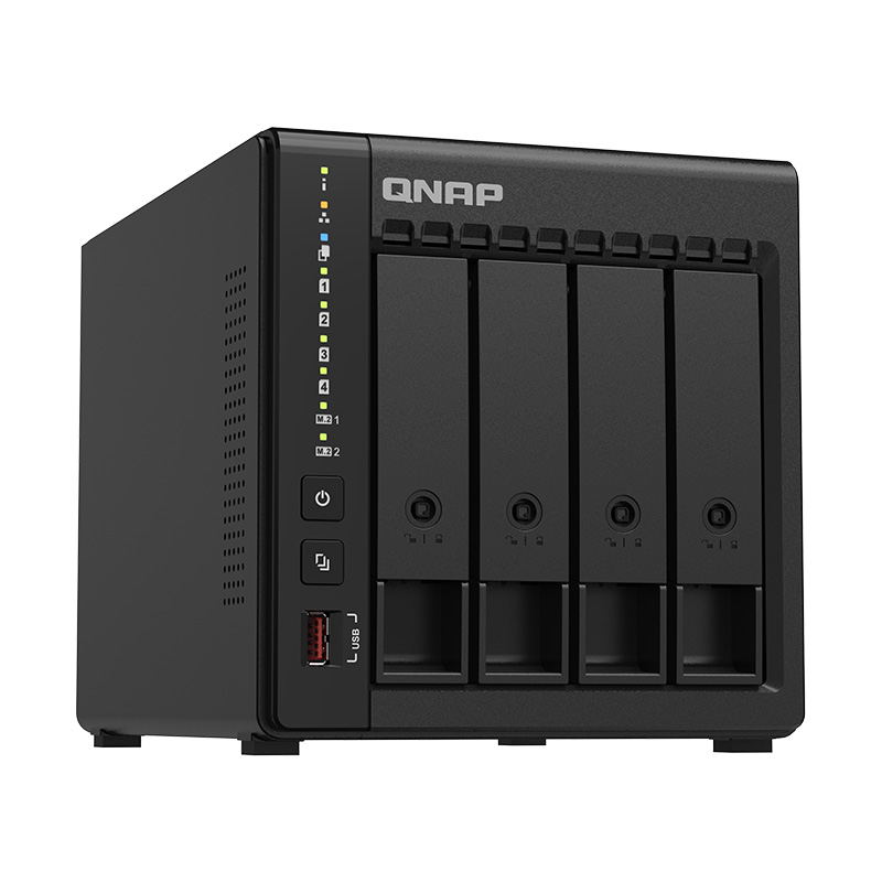 QNAP威联通 NAS TS-464C2 X86四核 SSD散热升级 稳定高速快取 私有云 NAS家用网络存储器 - 图1