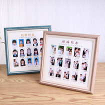 Child Growth Footprint Photo Box Campus Time Record Photo Frame Campus Journey Wedding Wedding Memorial Photo Frame Hanging Wall