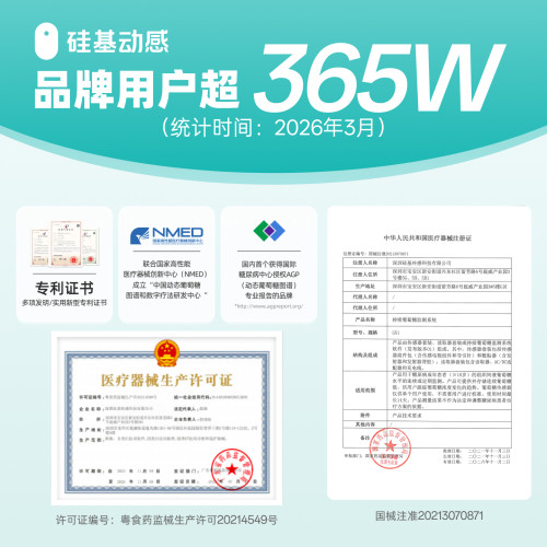 [2盒装]硅基动感动态血糖仪免扎手指24h实时血糖监测旗舰店 - 图3