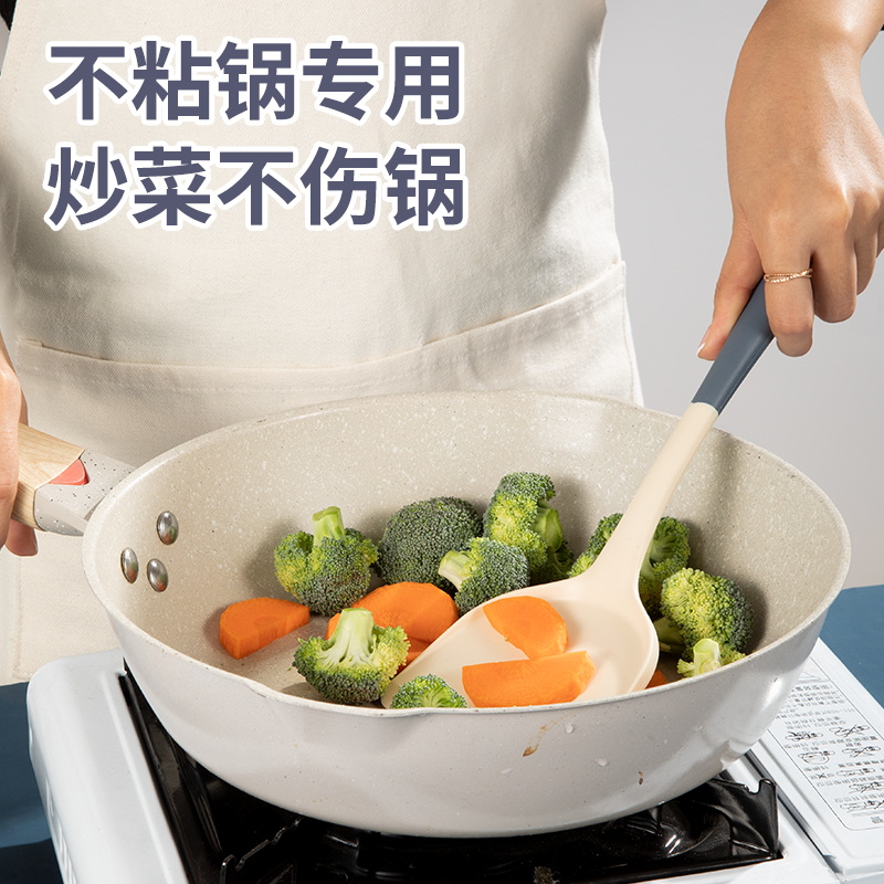 食品级硅胶厨具硅胶铲套装家用菜铲炒勺汤勺不粘锅专用锅铲耐高温 - 图2