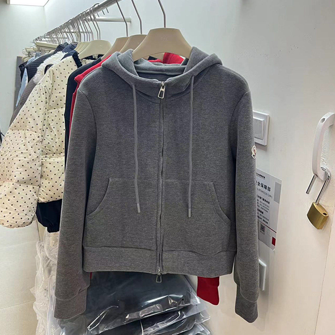 QM25M389时尚百搭连帽加绒卫衣开衫女宽松柔软舒适长袖短款外套,淘宝优惠券,粉丝福利购,淘宝优惠卷