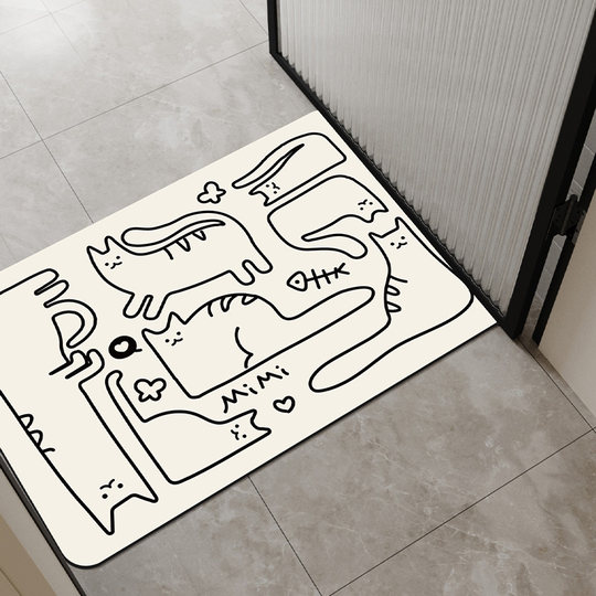 软硅藻泥吸水速干地垫卫生间门口浴室防滑脚垫厕所防摔倒踩脚地垫