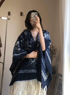 斗篷披风夏季加厚围巾外搭
