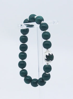 景德镇釉下彩红妆莲影原创饰品