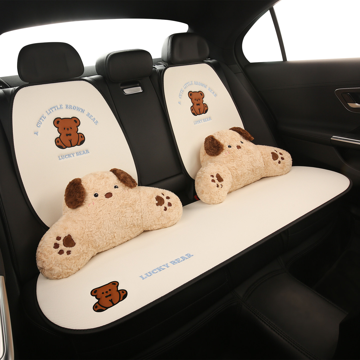 汽车坐垫四季通用可爱卡通座垫冬季透气座椅套高级感女士座套车载,淘宝优惠券,粉丝福利购,淘宝优惠卷