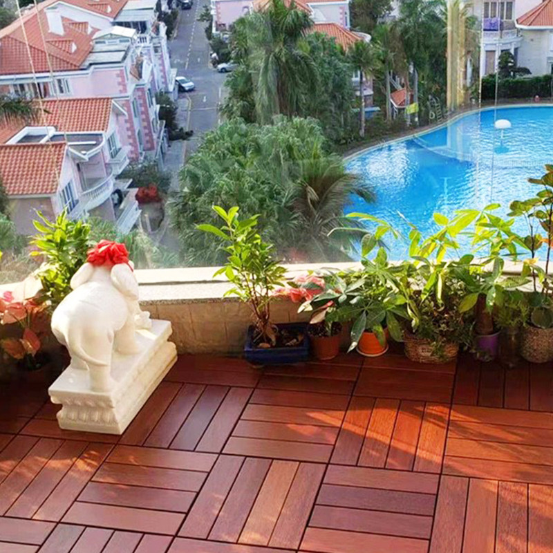 菠萝格阳台实木地板自铺户外拼接地板花园庭院室外防腐木露台地板,淘宝优惠券,粉丝福利购,淘宝优惠卷
