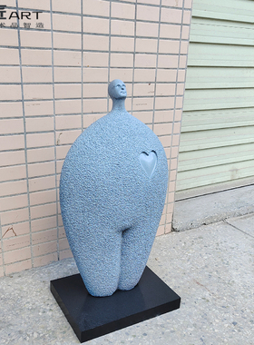 极简主义风抽象雕塑天使创意装饰