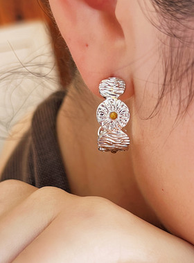 【李佳琦直播间】莓拉沙海回响法式复古开口戒指/耳环/手镯推荐