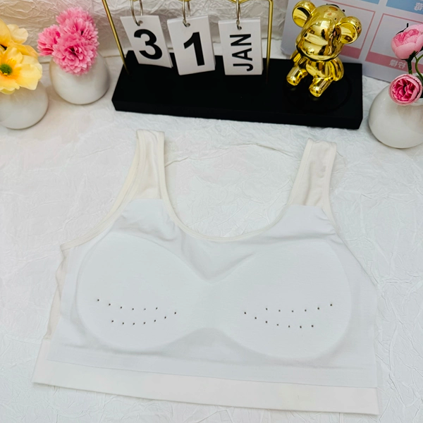 11-15岁兰精莫代尔运动防震洞洞固定杯少女内衣裸安棉初中高中生,淘宝优惠券,粉丝福利购,淘宝优惠卷