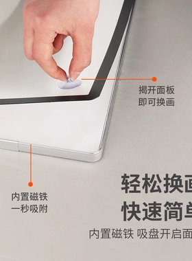 电梯广告牌磁吸海报框铝合金框架式可更换a3a4画框相框宣传展示框