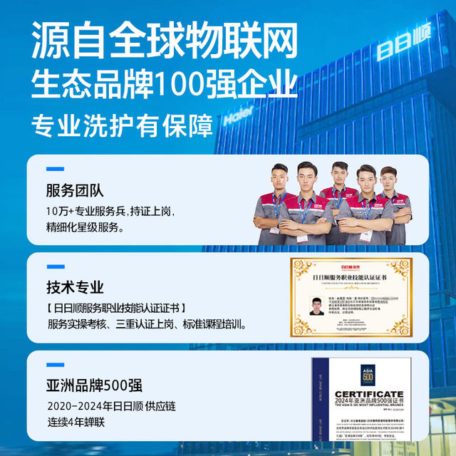 Haier's RiRiShun washing machine cleaning service provides door-to-door cleaning and sterilization of pulsator drums for home appliances