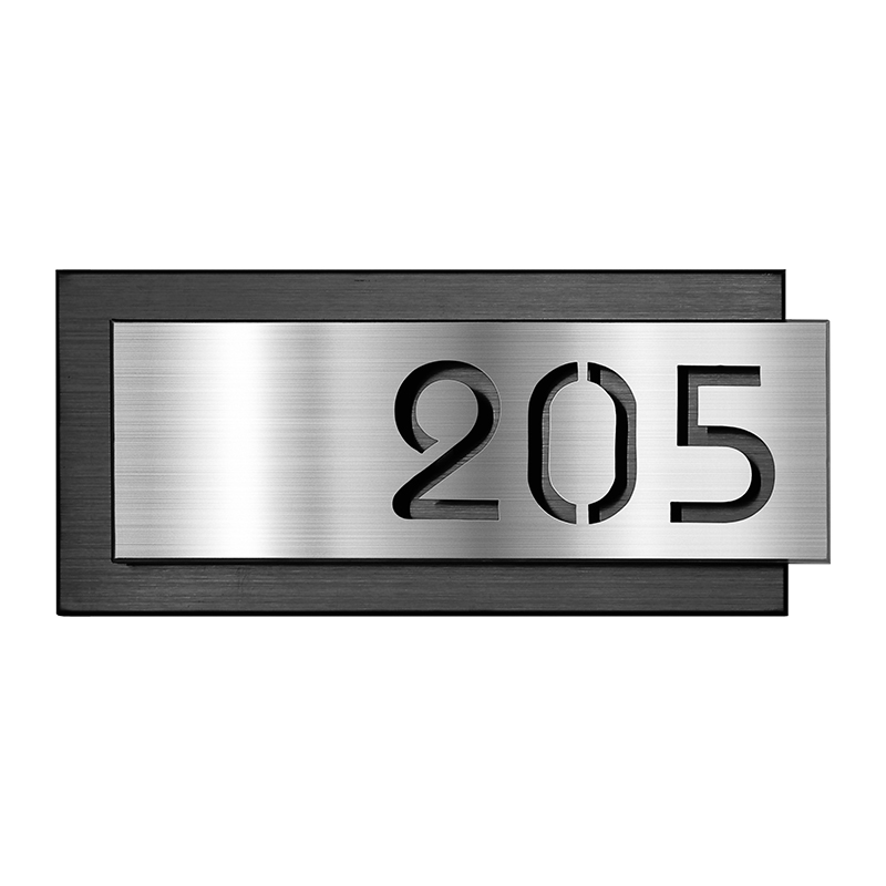 不锈钢2025年新款门牌号高级感家庭户外房间号码牌家用店铺商铺住宅小区单元楼栋号楼号街道地址指示墙贴标牌 - 图3