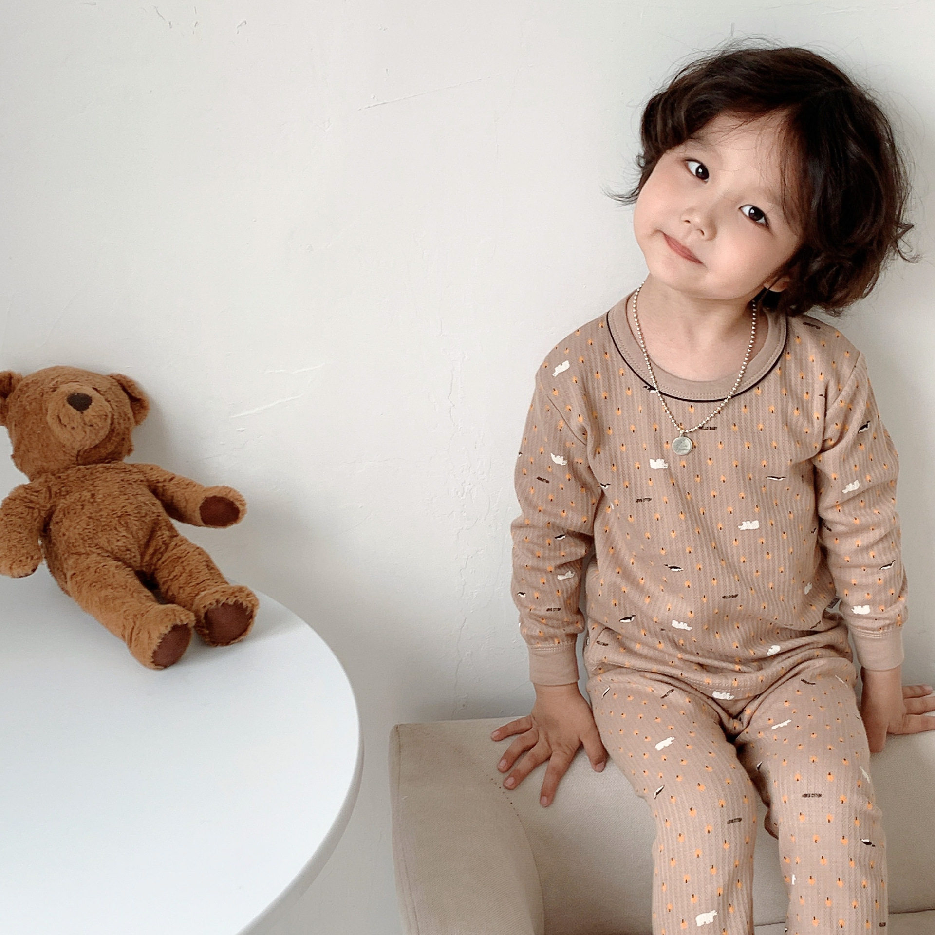 儿童春秋款纯棉长袖秋衣秋裤套装打底内衣男童女童睡衣儿童家居服,淘宝优惠券,粉丝福利购,淘宝优惠卷