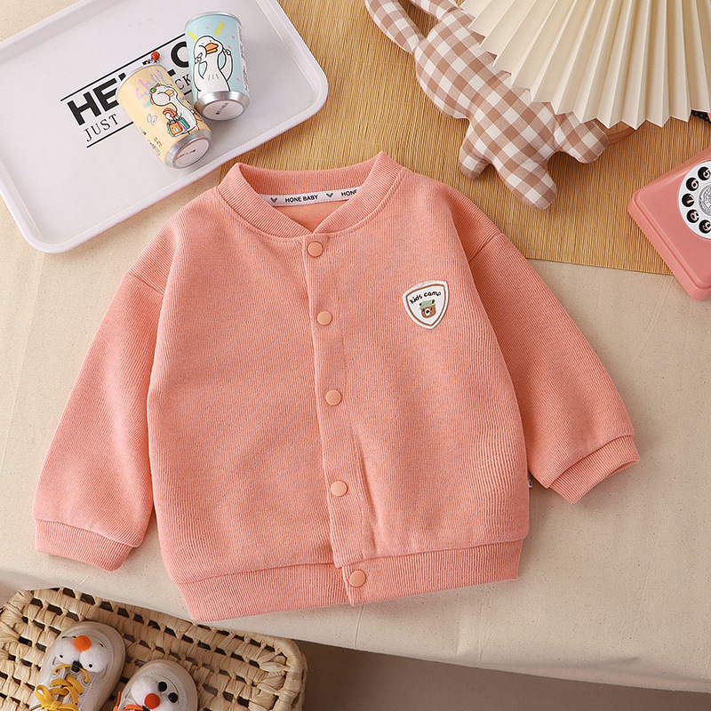 新款儿童春秋针织外套男童开衫女宝针织衫休闲时尚洋气爆款长袖 - 图1