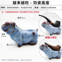 New Products Smoking Fights Stand Display Base Bracket Single Pass Tao A Wood Black Sandalwood Stone Nong Porcelain Double Digit High Gear With Smoking Accessories