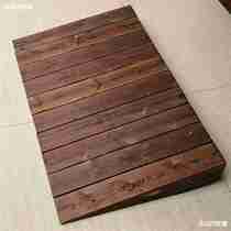 New Polenta Wood A Slope Ground Sills Custom Barrier-free Solid Wood Boards Perched Front School Steps Ramp Triangle Cushion Step Door Panels