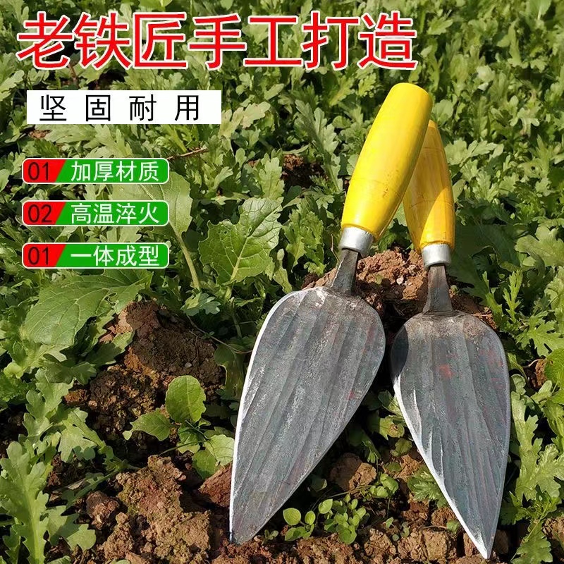 家用户外挖野菜锻打小铲子挖草药种菜除草挖土菜园花园艺园林用具 - 图0