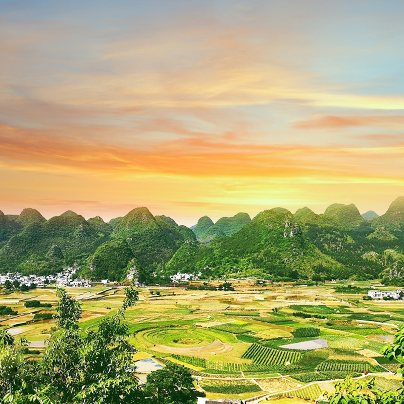 贵州旅游6天5晚跟团游黄果树织金洞六盘水乌蒙大草原万峰林马岭河 - 图0