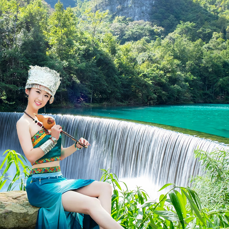 贵州旅游纯玩5天4晚跟团游贵阳黄果树荔波小七孔西江千户苗寨青岩 - 图3