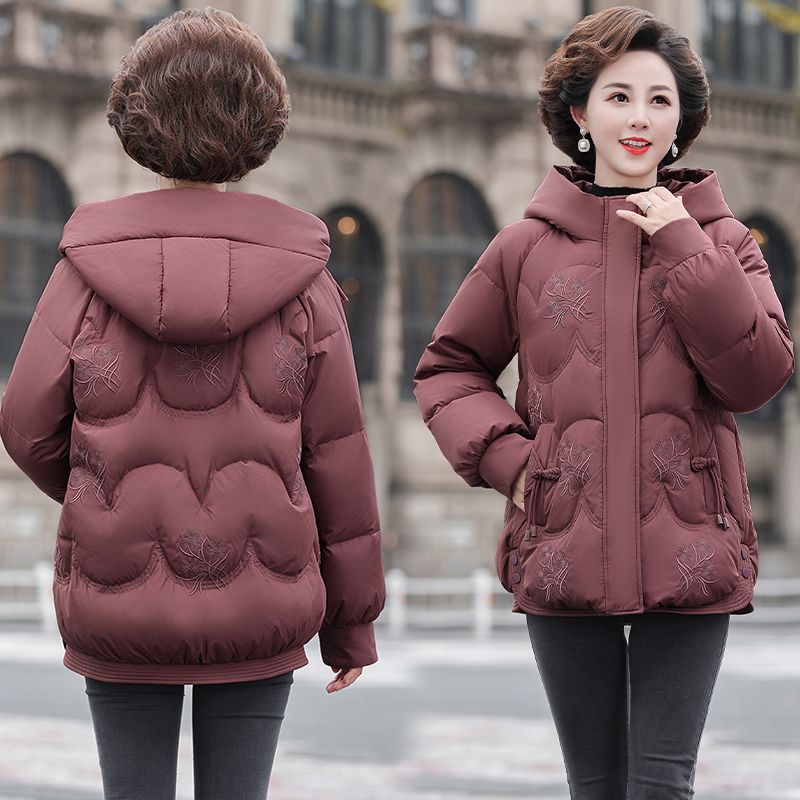 中老年妈妈新款冬季时尚冬装保暖女外套中年新中式洋气高档羽绒服 - 图2