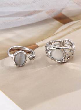 retro joint ring temperament adjustable index finger rings戒