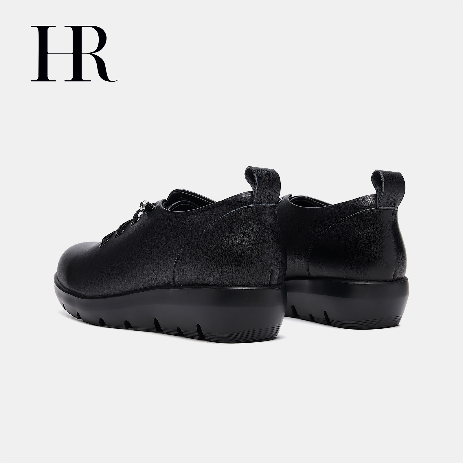 HR赫莲娜妈妈鞋2026春季新款女鞋子真皮平跟软底通勤深口单鞋百搭,淘宝优惠券,粉丝福利购,淘宝优惠卷
