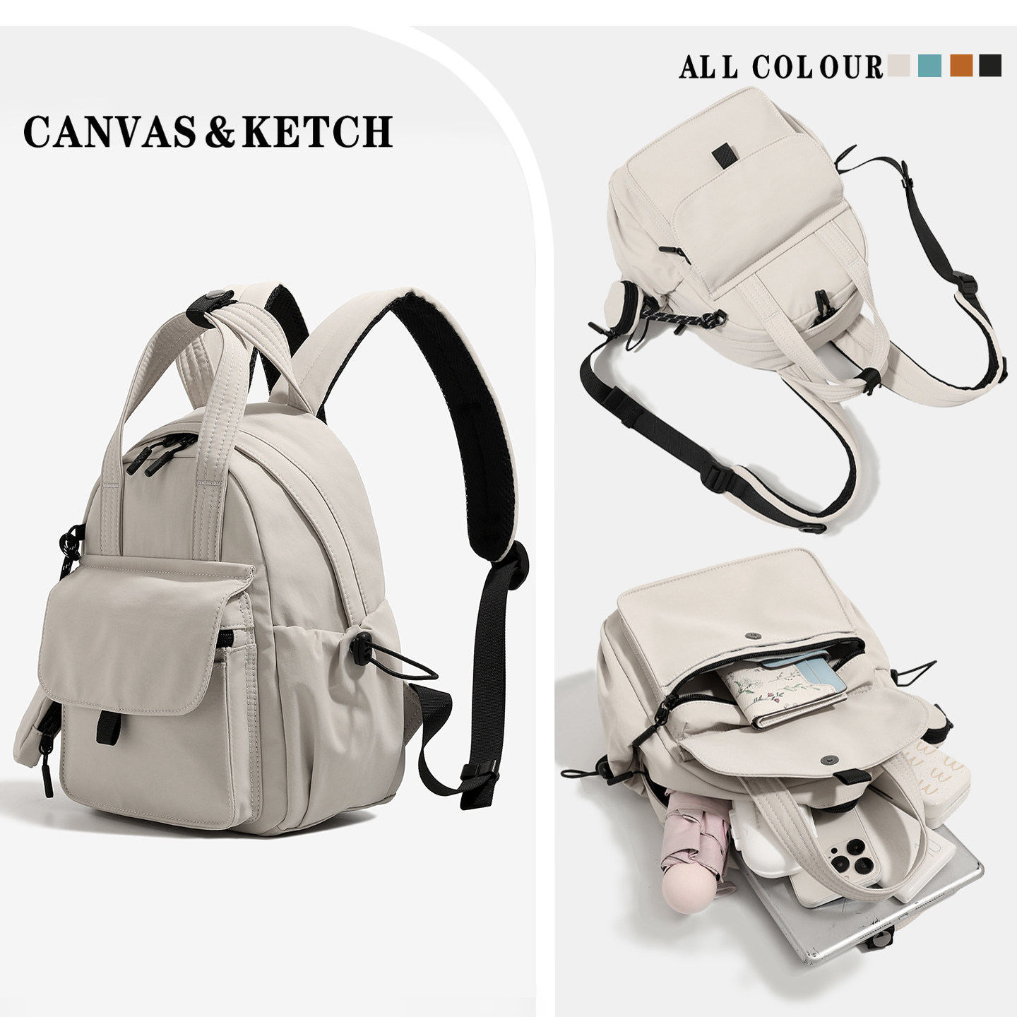 轻便乖巧小双肩包包小众设计款小手提双肩背包百搭防水时尚潮书包,淘宝优惠券,粉丝福利购,淘宝优惠卷