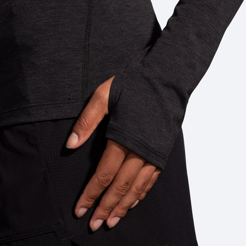 BROOKS布鲁克斯男套头上衣皮肤衣跑步运动衣服女卫衣长袖T恤防晒,淘宝优惠券,粉丝福利购,淘宝优惠卷