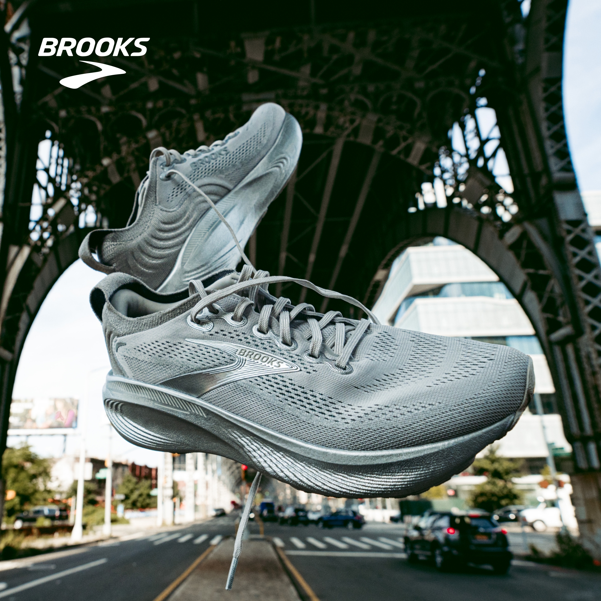 BROOKS布鲁克斯Adrenaline GTS 追岚25减震跑鞋男支撑跑步女款 - 图1