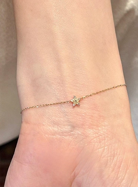 极细款mini星星手链女小众精致
