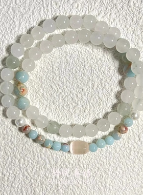 串珠手链复古新中式双圈手串女款