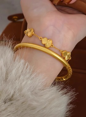 爆闪镭射五福葫芦手链女轻奢显贵