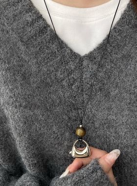 包包吊坠毛衣链长款时尚百搭项链