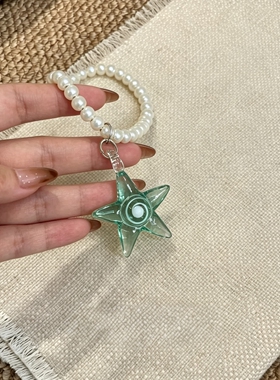蓝绿色海星项链女2026度假风配饰
