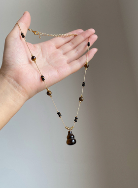 葫芦项链女款2025新款长款毛衣链