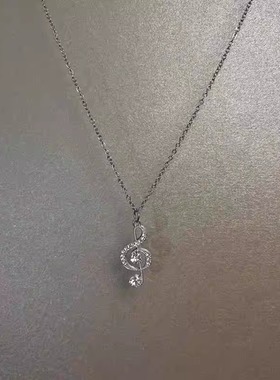 超闪音符项链轻奢小众高级感颈链