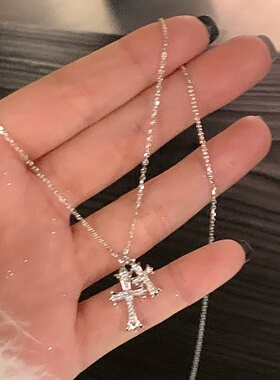 双十字架项链女款2025新款配饰