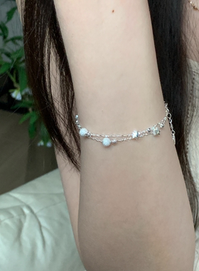 星星磨砂小球双层手链女款ins风