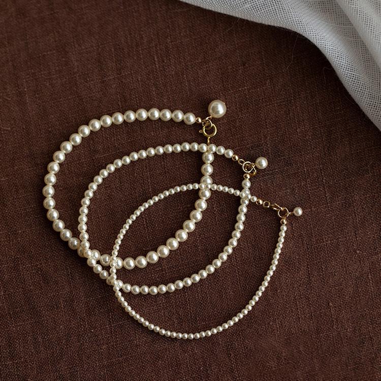 小米珠仿珍珠手链女轻奢小众精致2025新款叠戴高颜值手串闺蜜手饰 - 图2