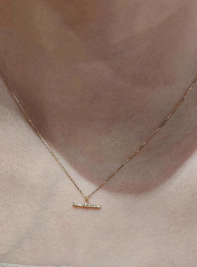 平衡木项链女款2025新款锁骨颈链