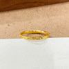 Chinese pure gold hollow solid mouth crushed ice ring new style birthday holiday gift recommendation