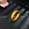 Chinese gold pure gold living mouth old double happiness couple men's ring new birthday holiday gift recommendation