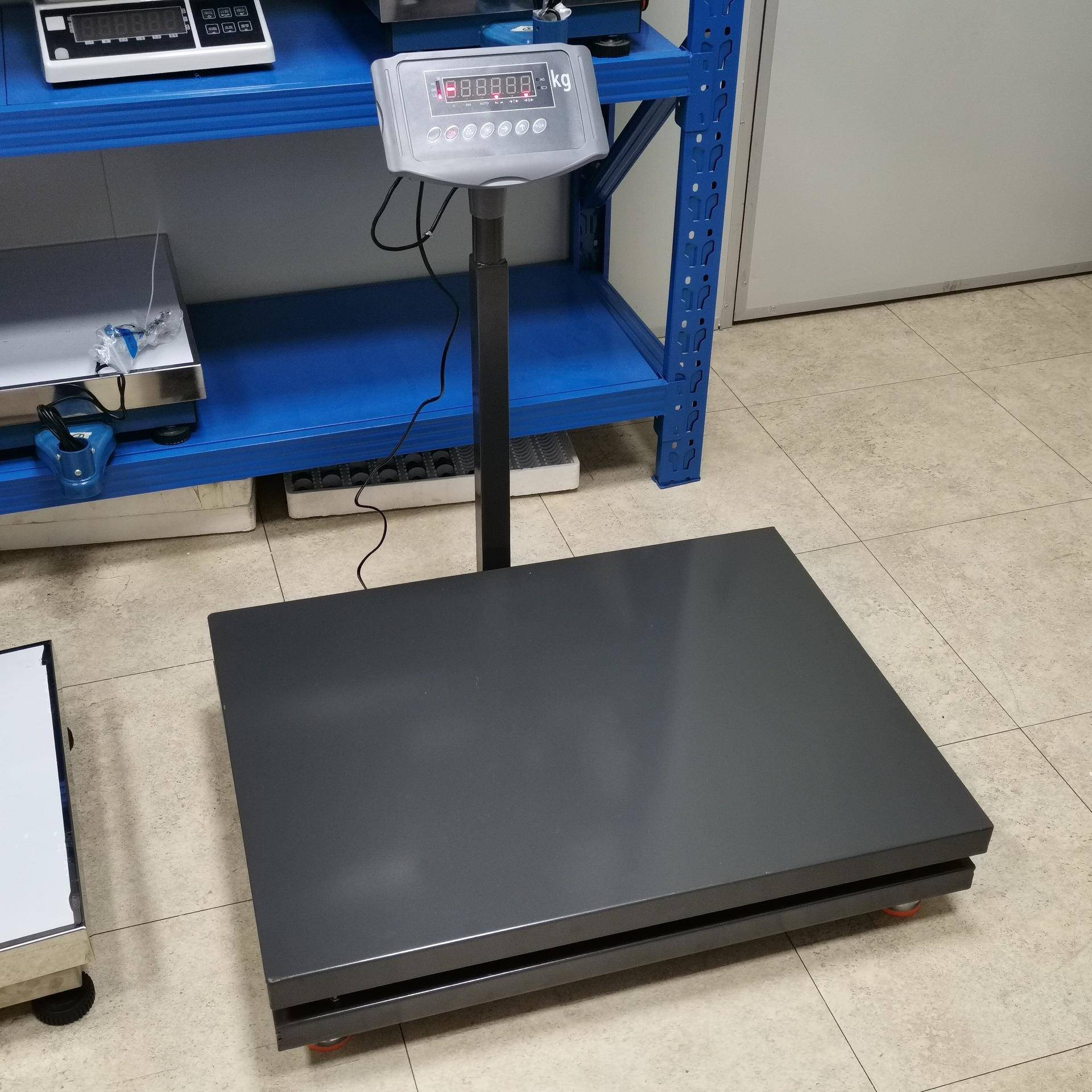 高精度商用电子称台秤60kg计重秤500公斤大台面防水工业仓库秤 - 图1