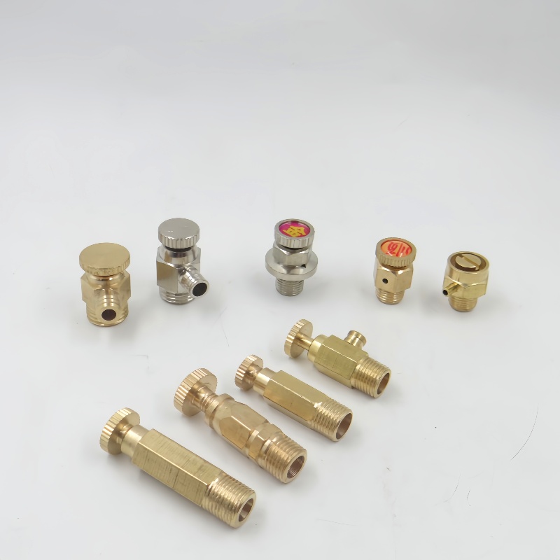 黄铜手动放气阀1/2/3/4分老式暖气片冷风门跑风阀泄气阀配件大全 - 图1