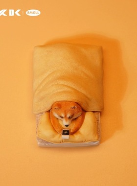 JXK Small 单身狗3.0/4.0搞笑可爱柴犬周边摆件冰箱贴模型加班狗